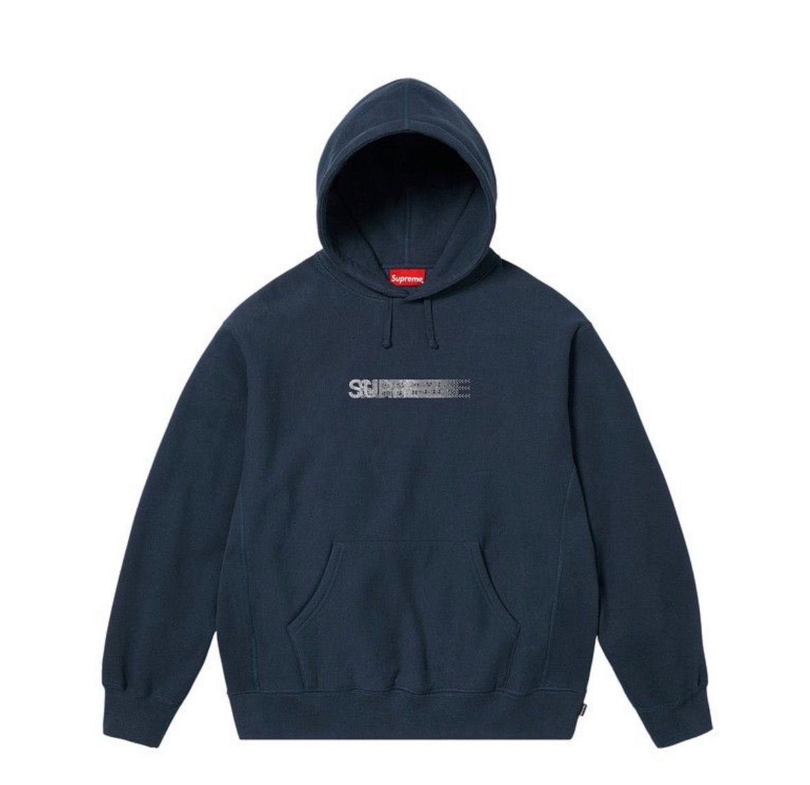 Supreme Swarovski Motion Logo Hooded Sweatshirt ‘Navy’