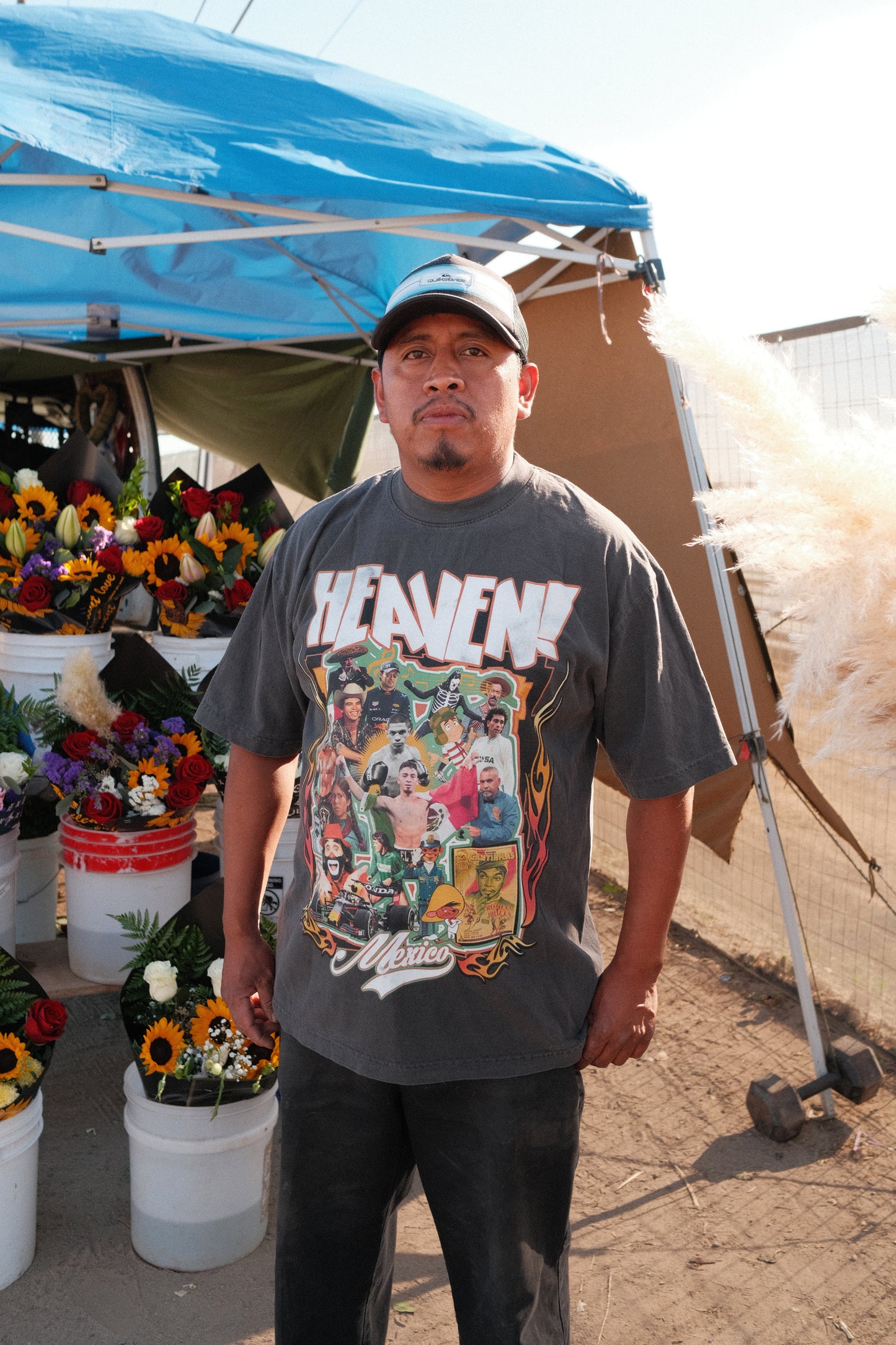 Heaven “Mexican Monents” Tee (Vintage Black)
