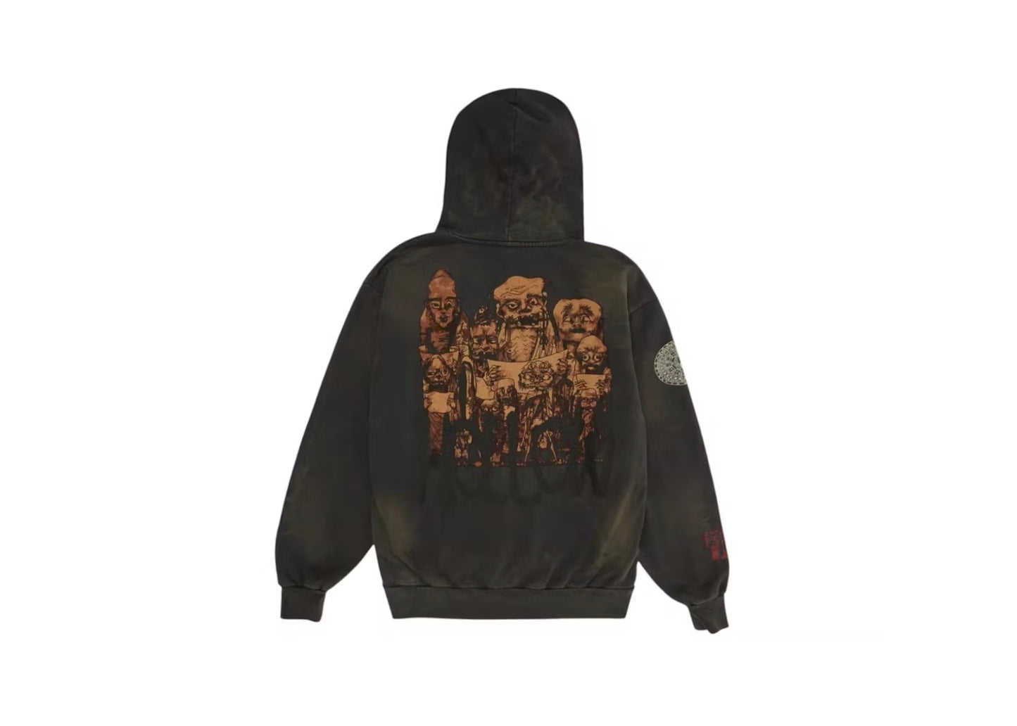 Travis Scott Cactus Jack x Takashi Murakami Hollow Hoodie Brown