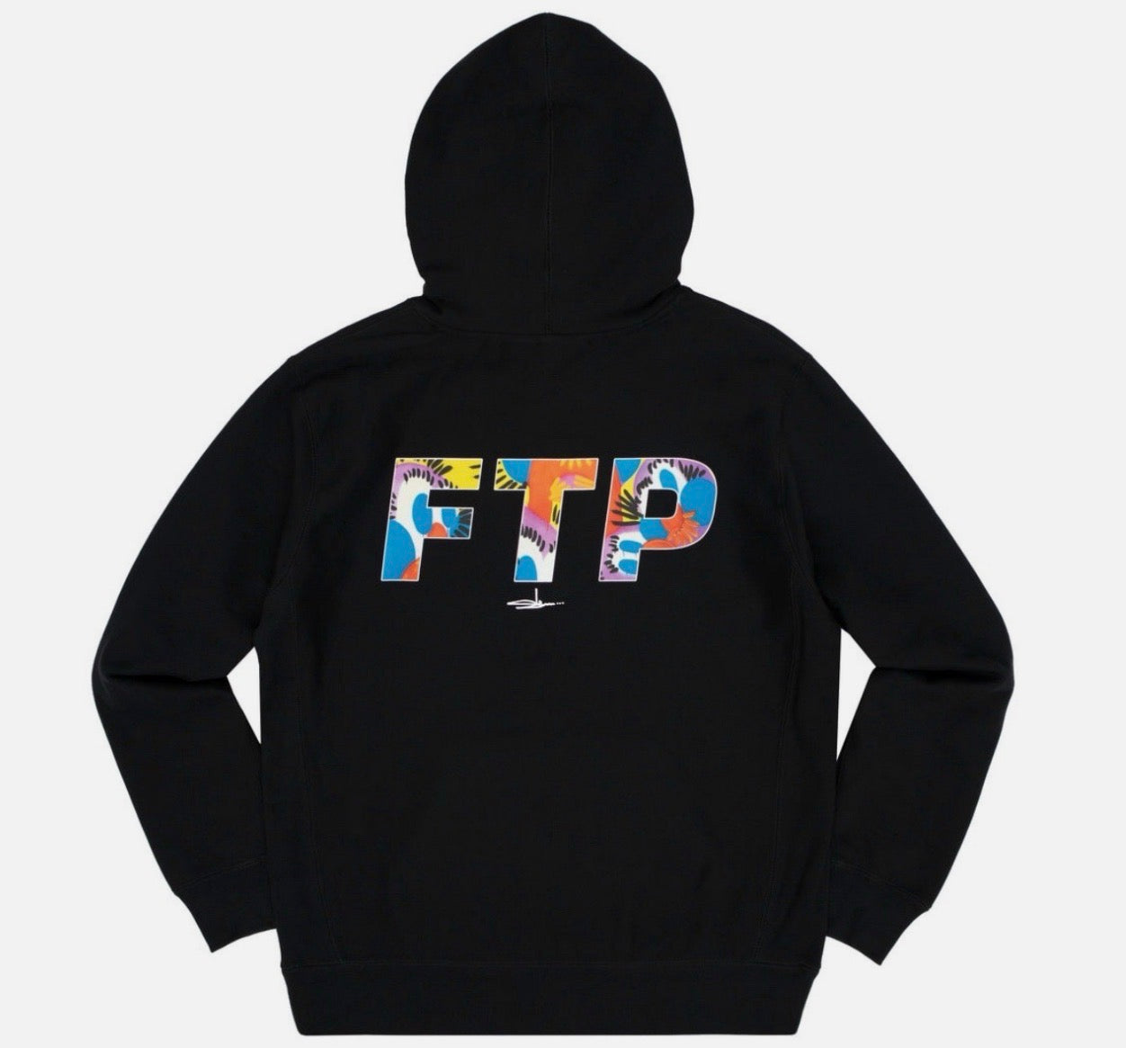 FTP x SLAWN Logo Pullover Hoodie Black