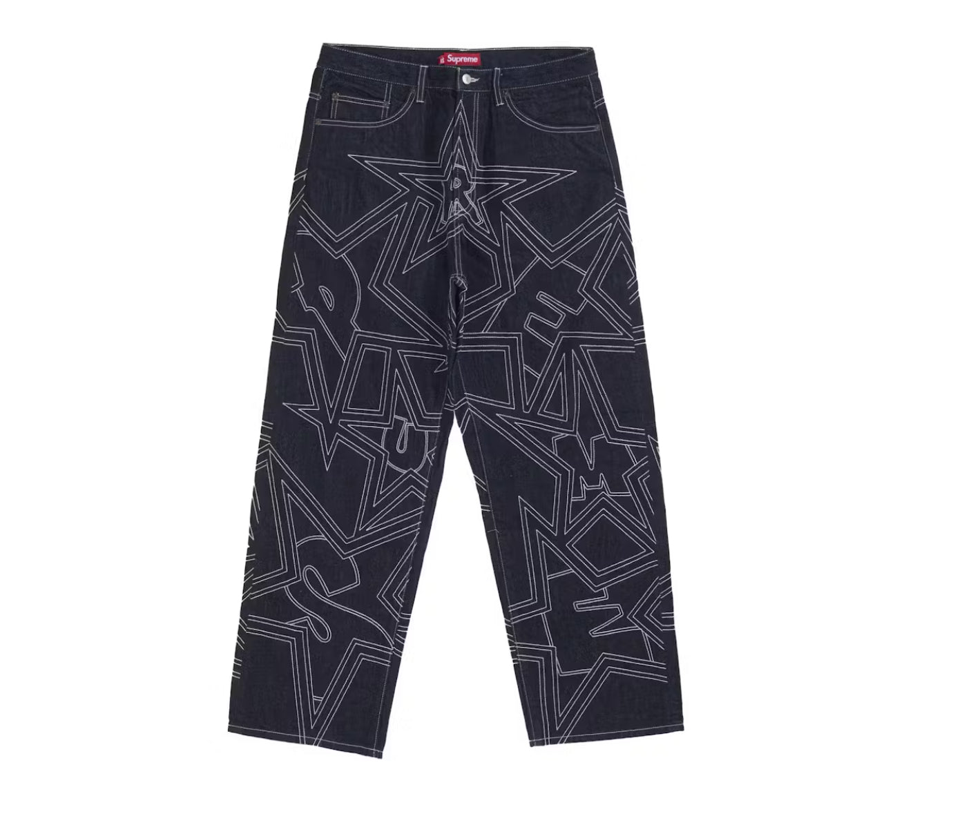 Supreme Stars Topstitch Baggy Jean