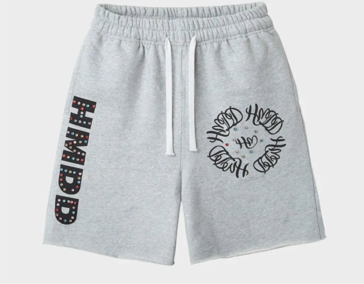 HAPPY MEMORIES DON'T DIE HMDD 'CHIMSTONE' GREY SWEAT SHORTS