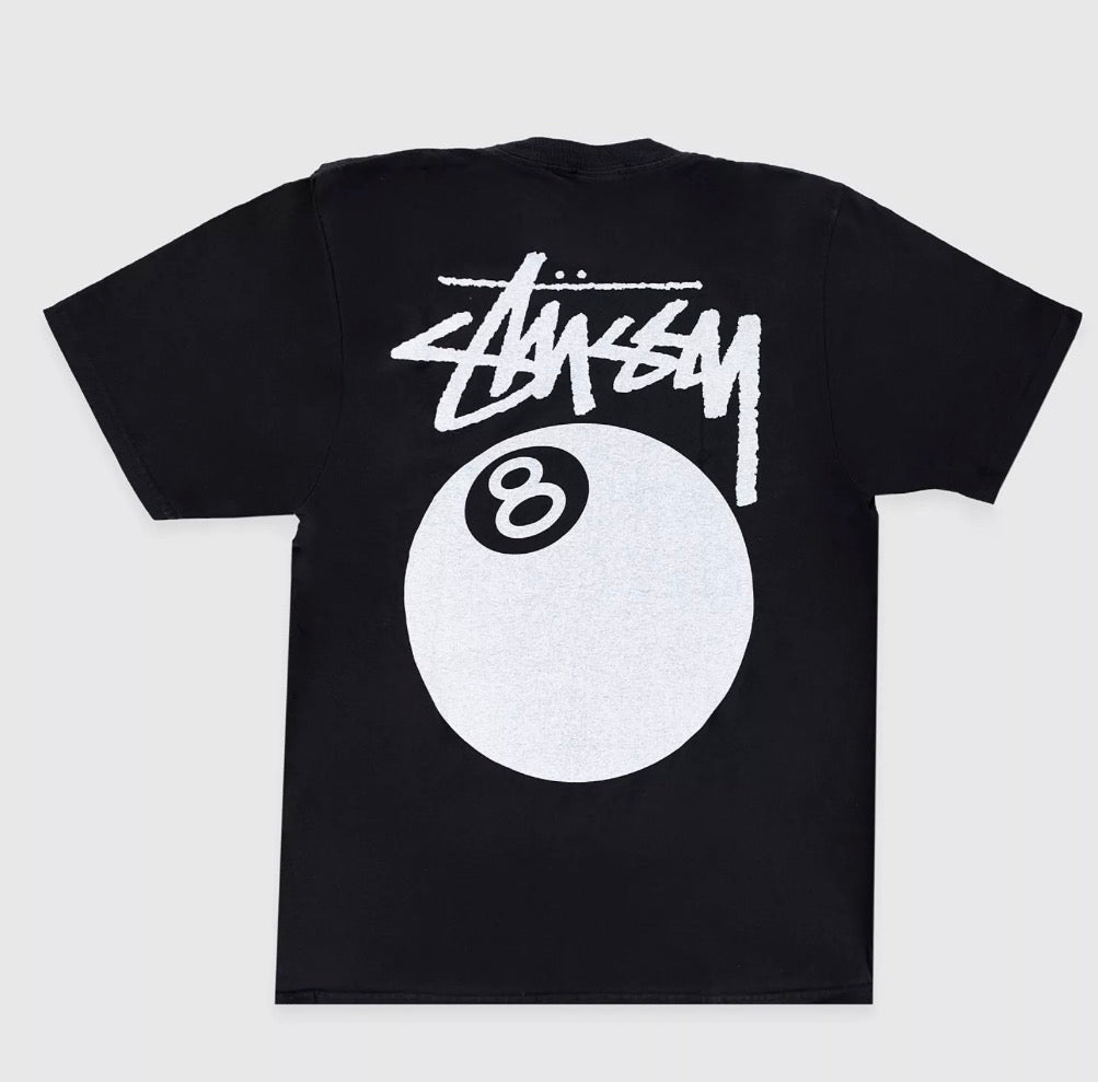 Stussy 8 Ball Pigment Dyed Tee (Black)