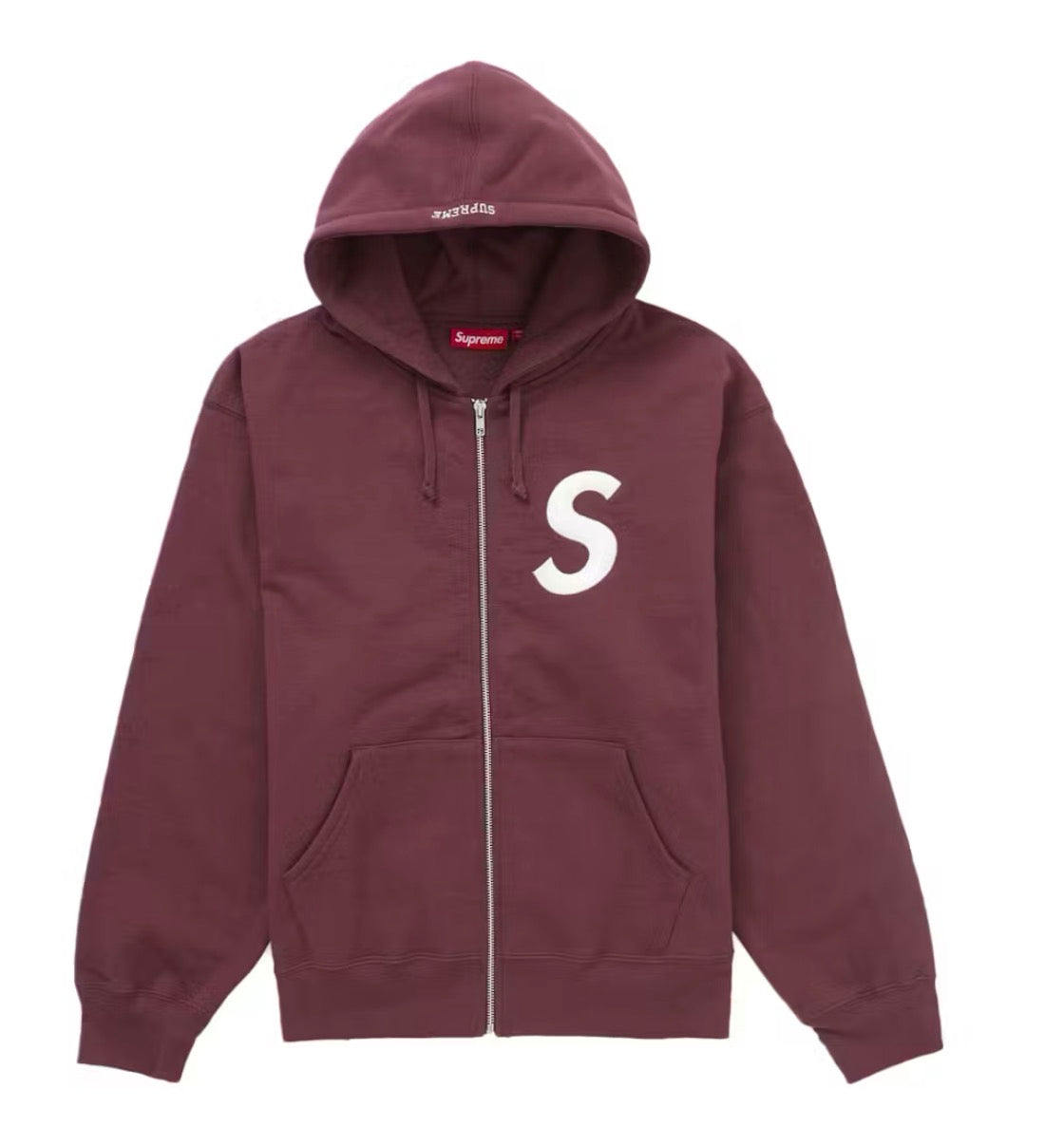 Supreme S Logo Zip Up Hoodie