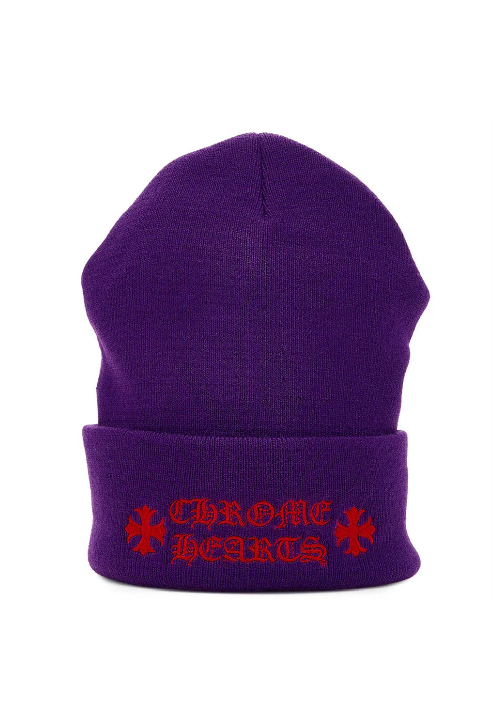 Chrome Hearts Logo Beanie Purple