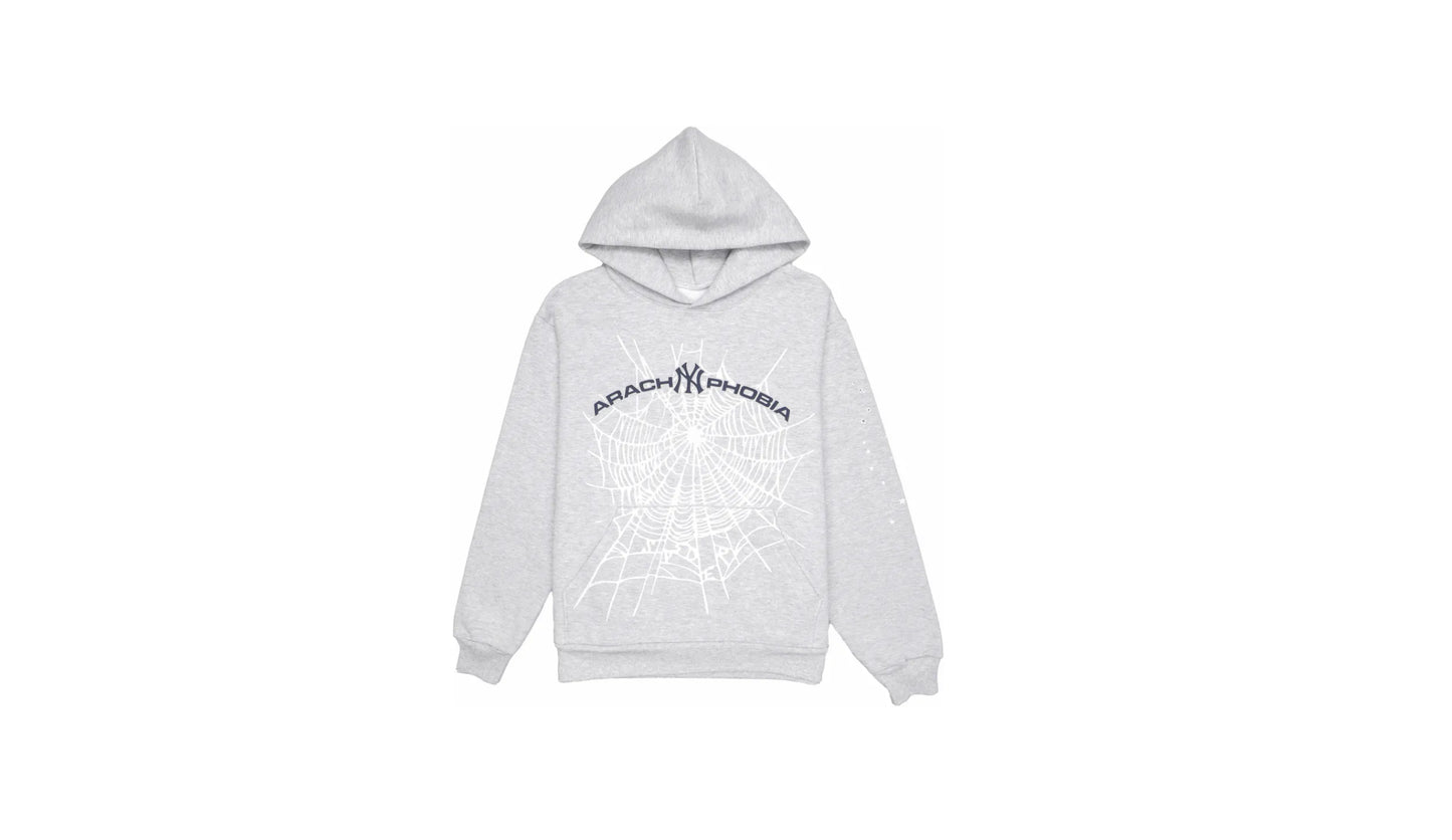 SP5DER ARACHNOPHOBIA HOODIE HEATHER GREY