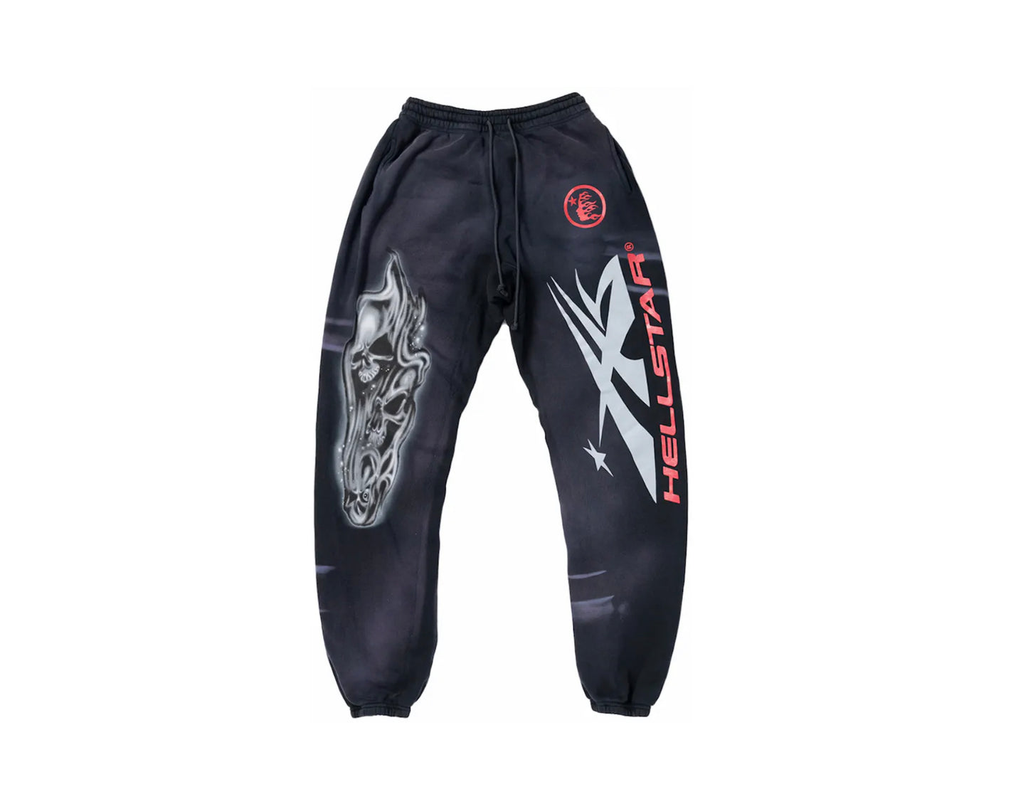 Hellstar Airbrushed Skull Sweatpants