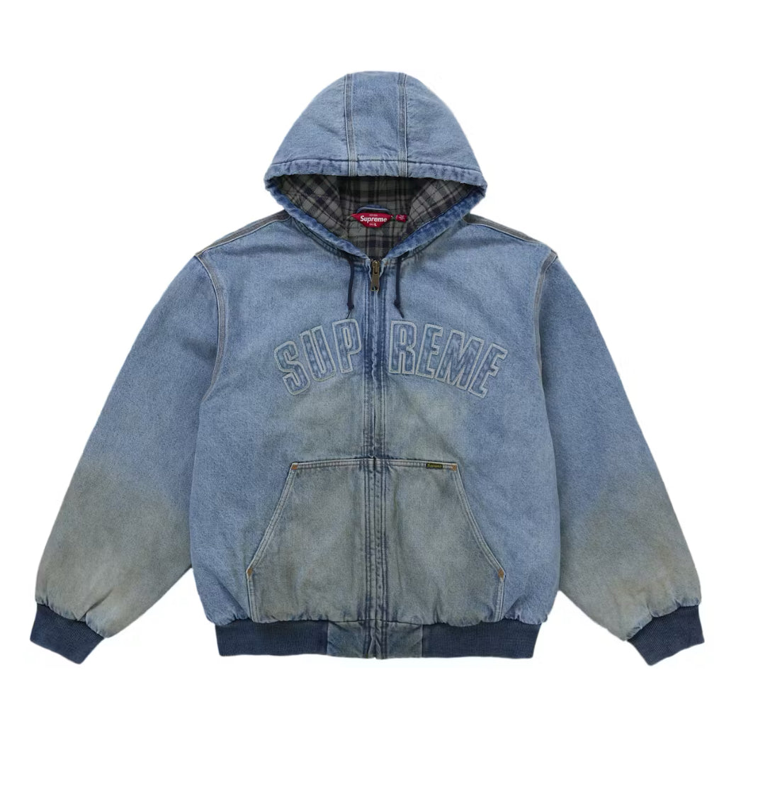 Supreme Denim Arc Hooded Work Jacket