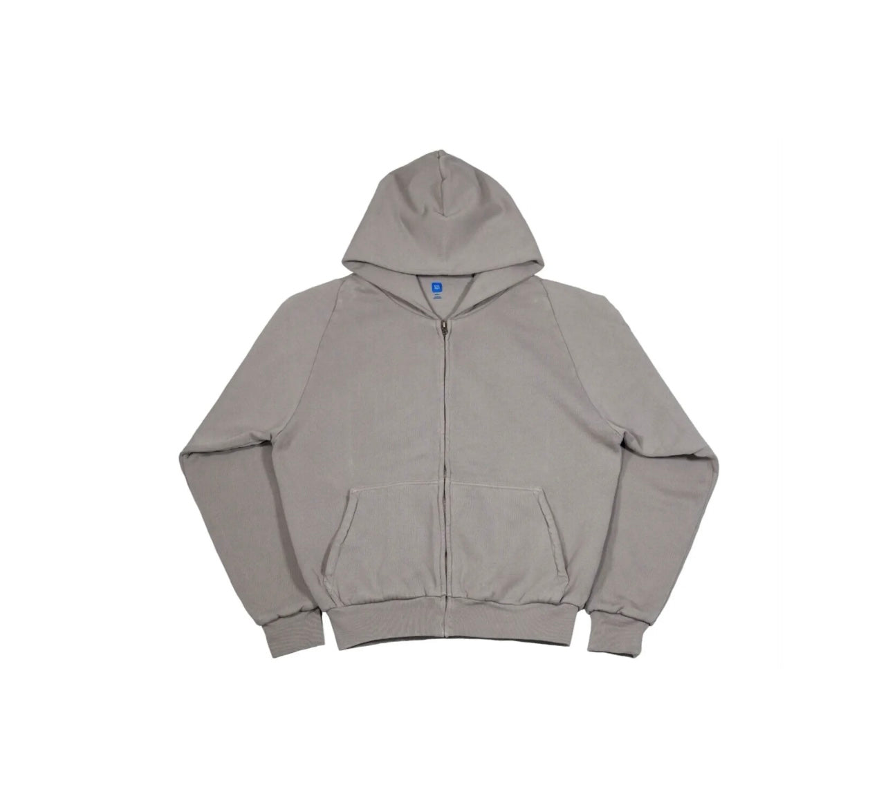 Yeezy X Gap Zip Up Exclusive Hoodie Light Grey
