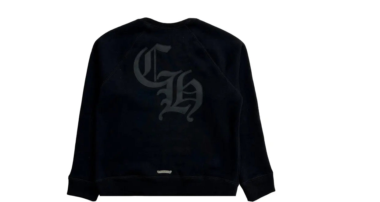 Chrome Hearts Velour Triple Cross Blind Spot Crewneck