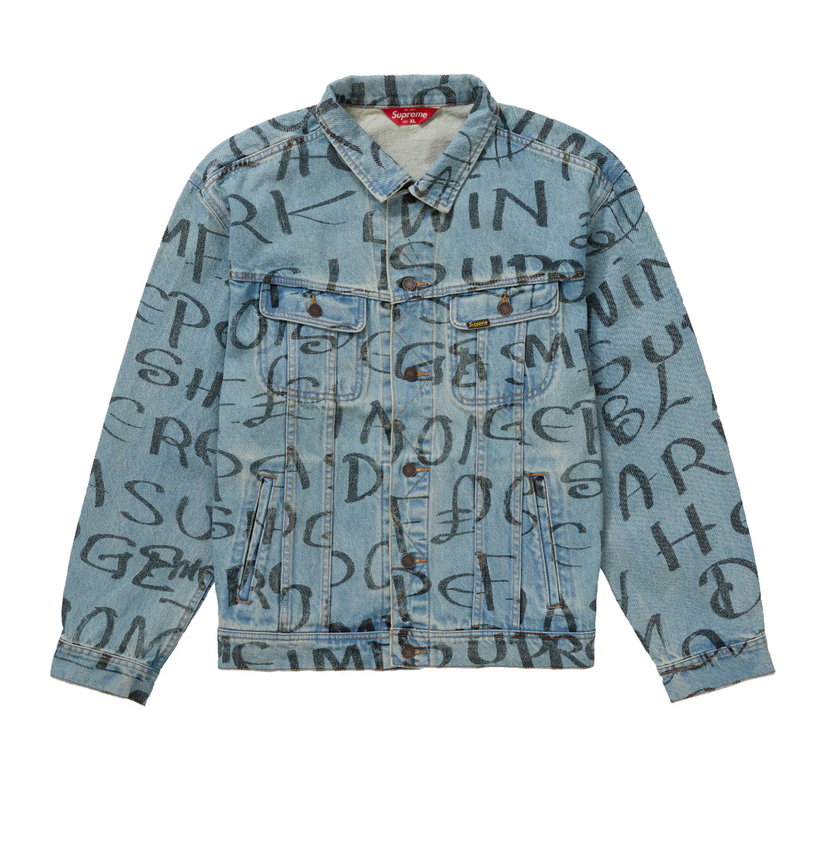 Supreme Chaqueta Trucker Negro Ark Denim Azul