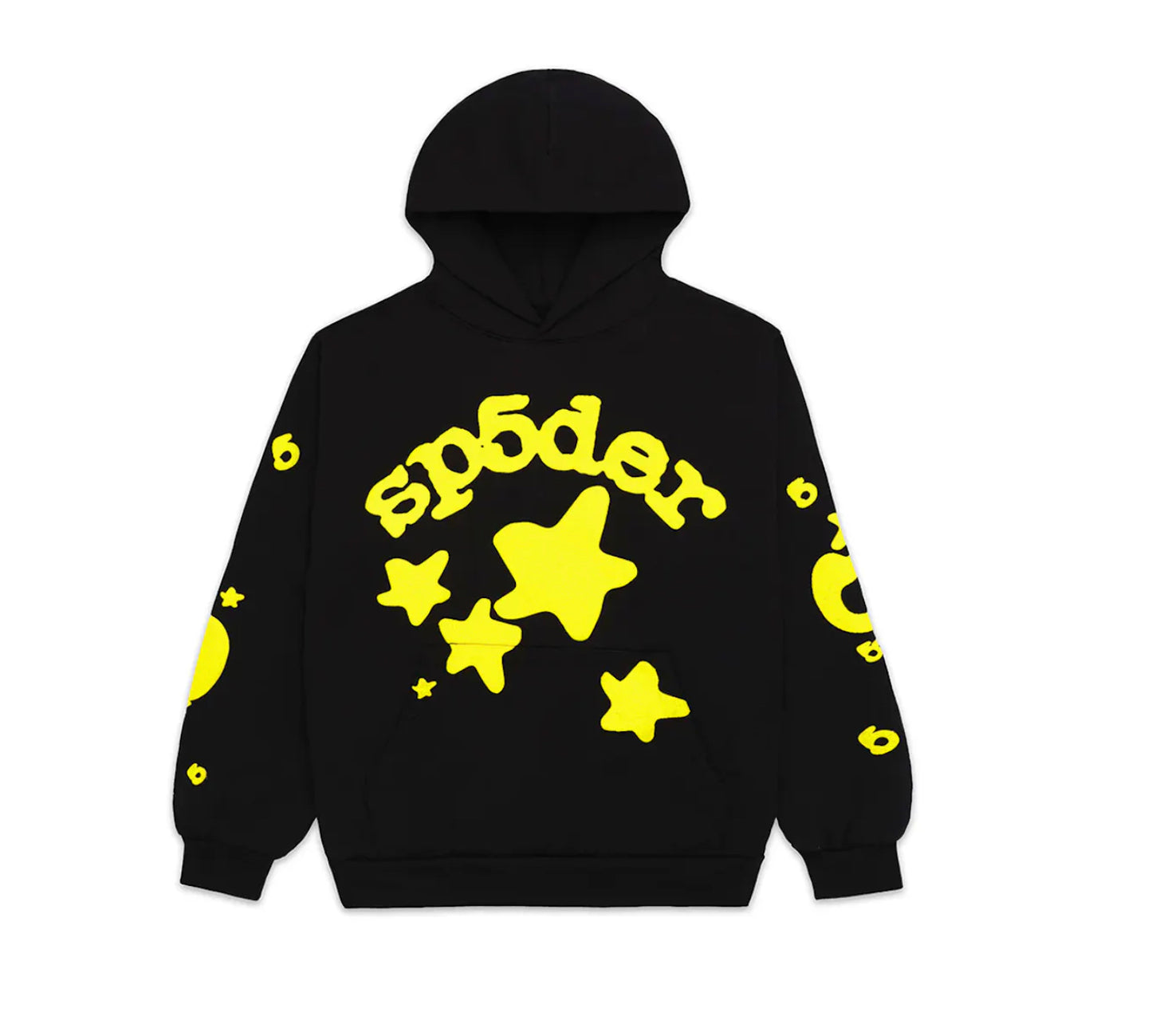Sp5der Beluga Hoodie Onyx/Yellow