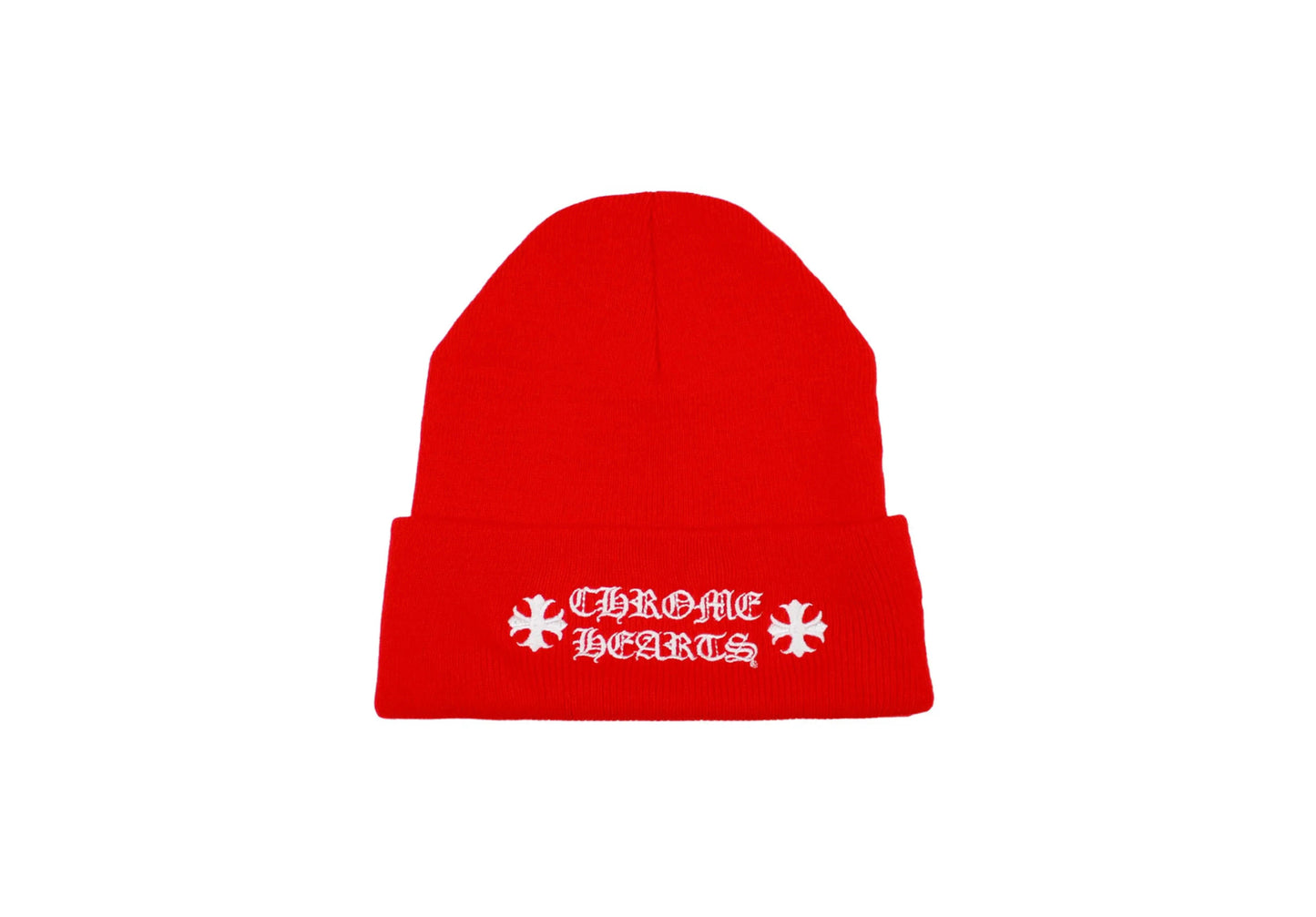 Chrome Hearts Logo Beanie Red