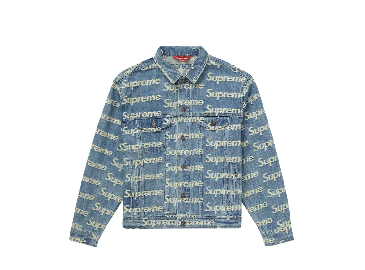 Frayed Logos Denim Trucker Jackets M