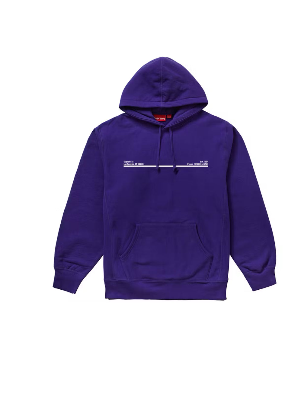 Supreme Los Angeles Hoodie Purple