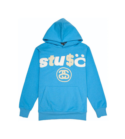 Stussy X CPFM 8 Ball Pigment Dyed Hoodie Blue