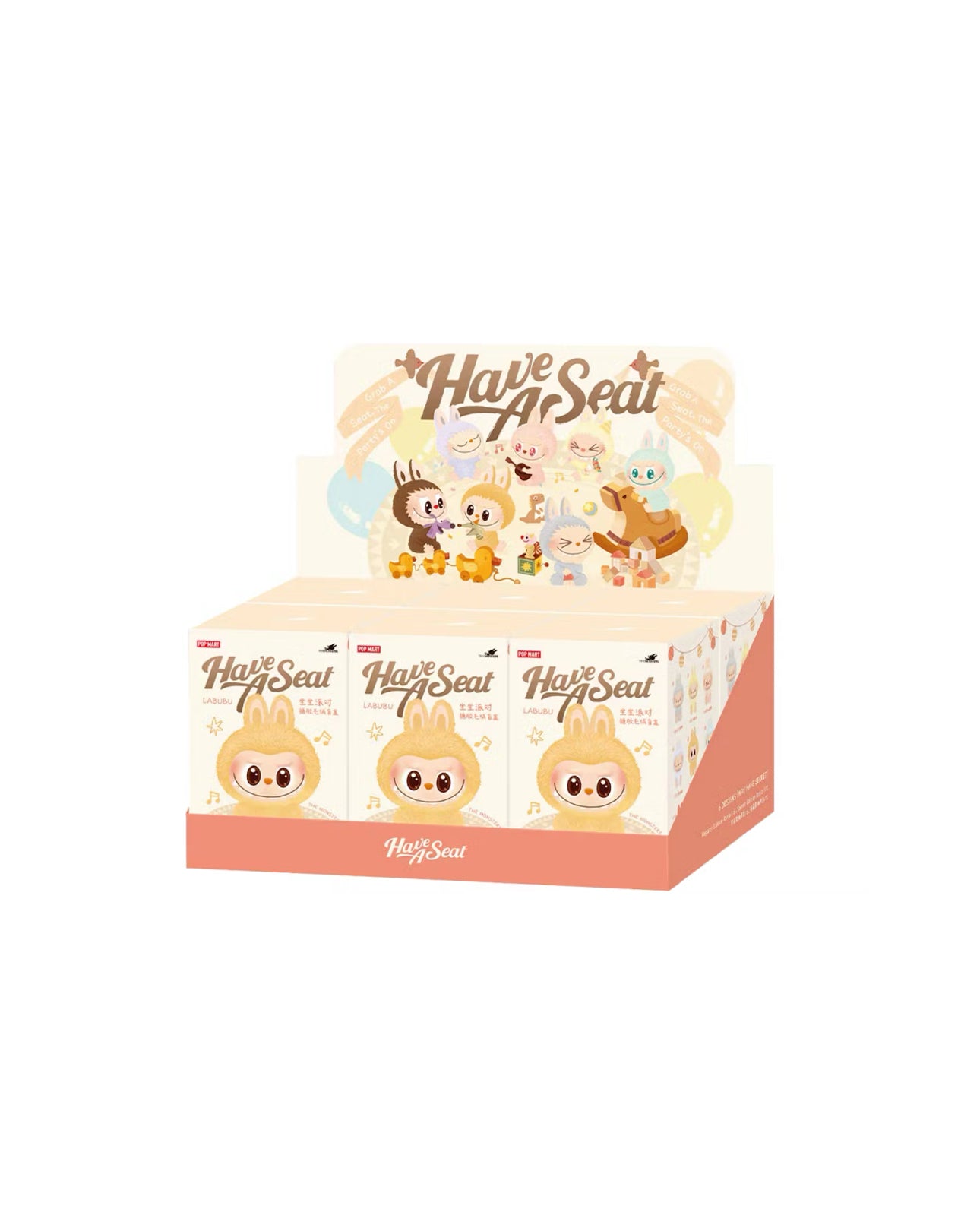 Pop Mart Labubu The Monsters Have a Seat Vinyl Plush Sealed Case (6 Blind Boxes)