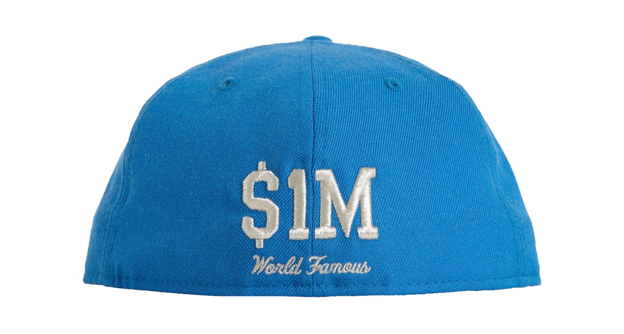 Supreme $1M Metallic Box Logo New Era Light Blue