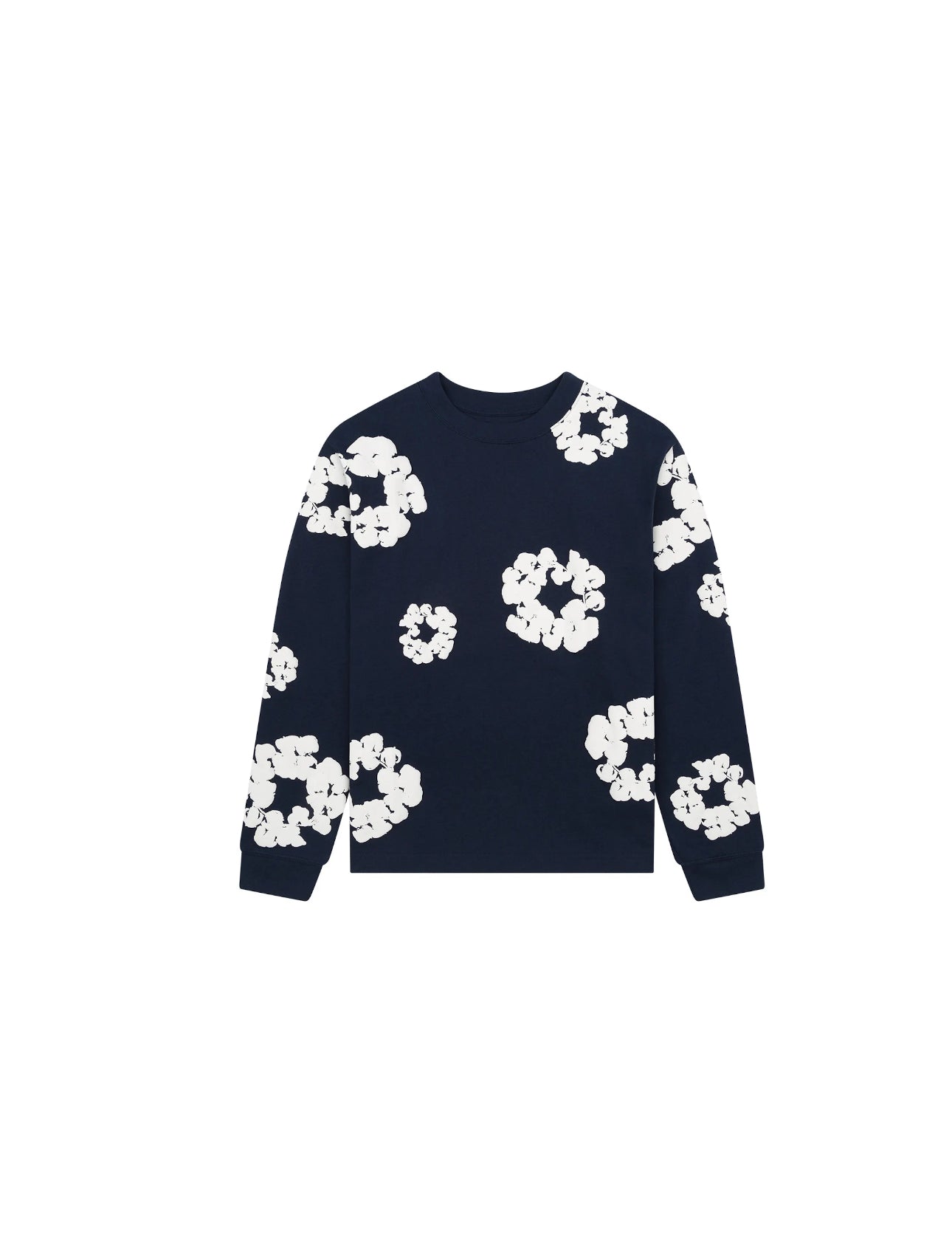 Denim Tears Cotton Wreath Long Sleeve Navy