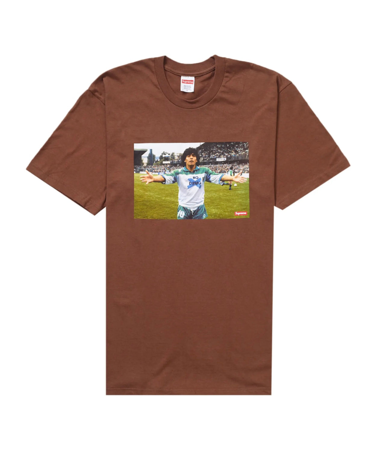 Supreme Maradona Tee Brown