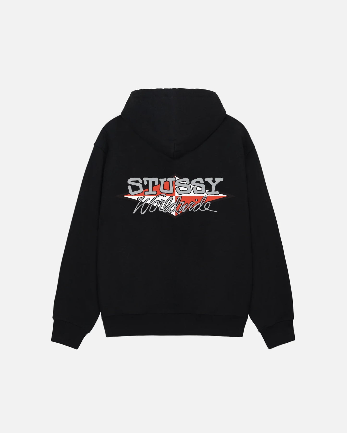Stussy Worldwide Diamond Hoodie Black
