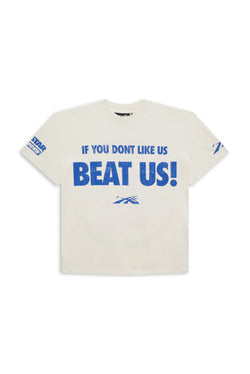 Hellstar Beat Us! Tee White Blue