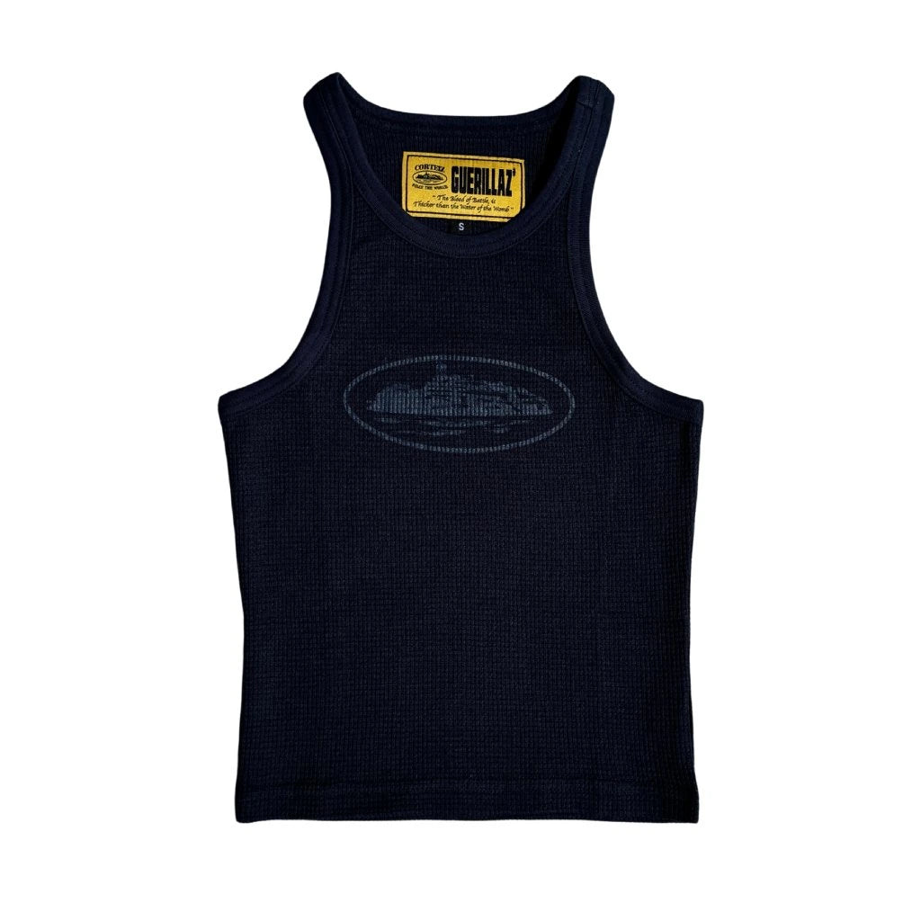 Corteiz Guerillaz Tank Top Navy