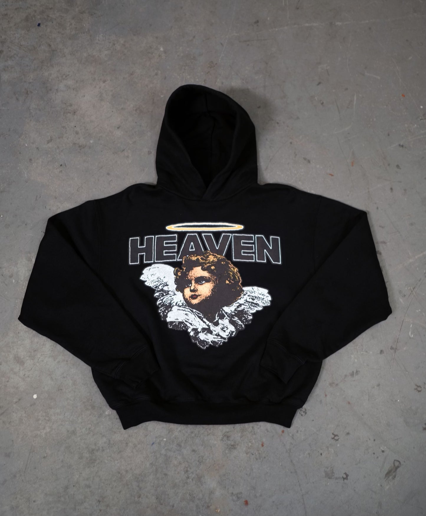 Heaven “Cherub Hoodie” Black