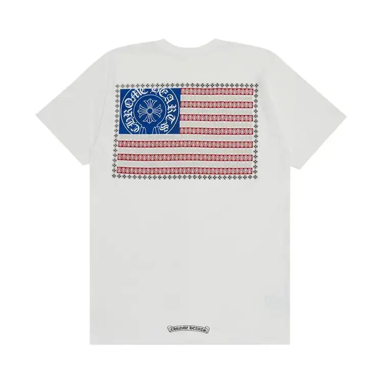 Chrome Hearts American Flag Tee White
