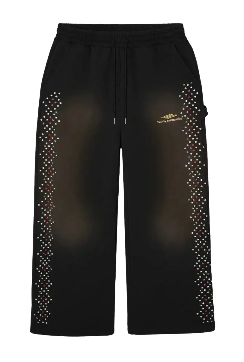 HMDD Crystal Sweatpants Black