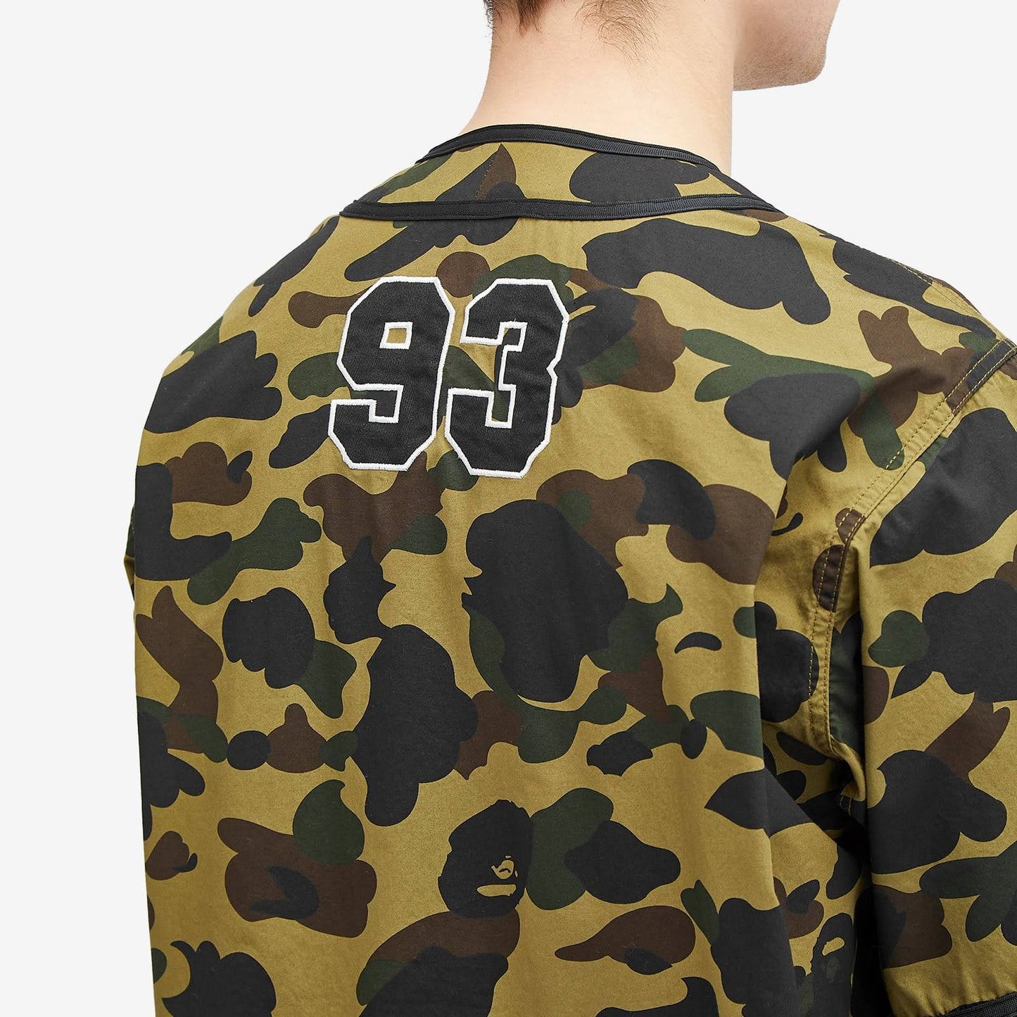 BAPE 1st Camo Baseball Shirt Green Camo