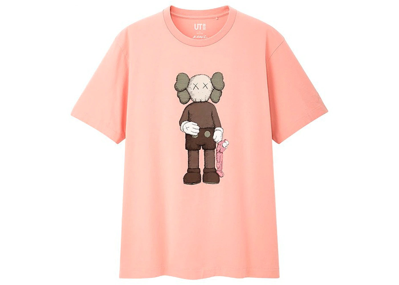 KAWS X Uniqlo Companion Tee Pink