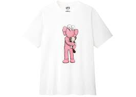 KAWS X Uniqlo Pink BFF Tee