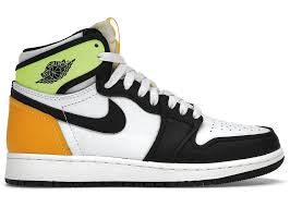 Jordan 1 High White Black Volt University Gold (GS)