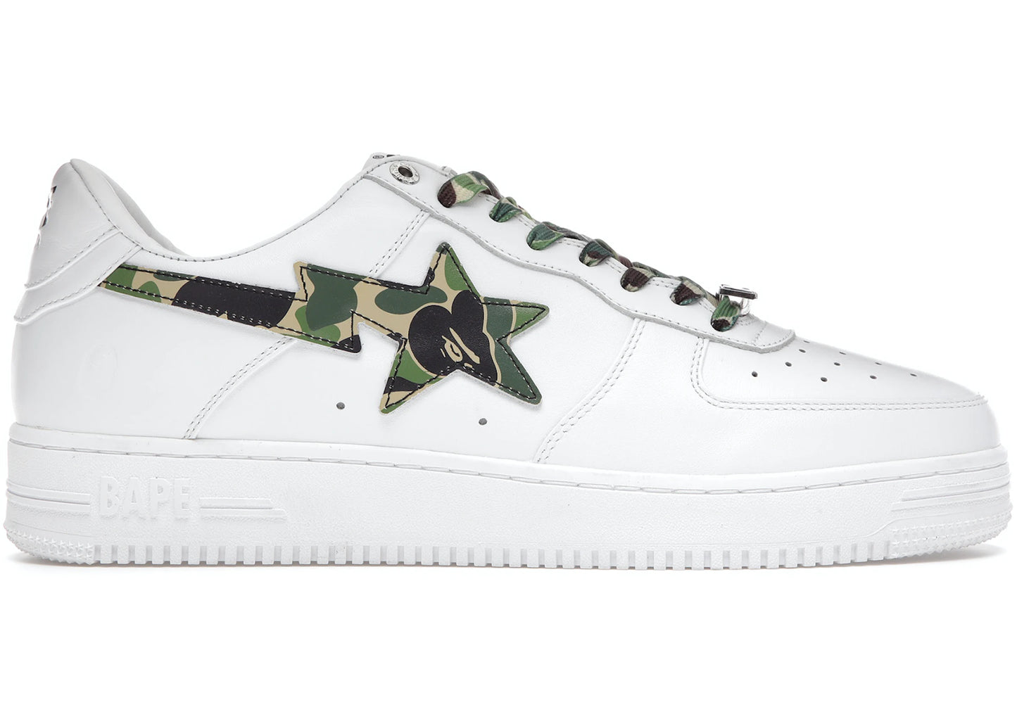 A Bathing Ape Bape Sta Low White ABC Camo Green (2021)
