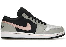Jordan 1 Low Black Grey Pink