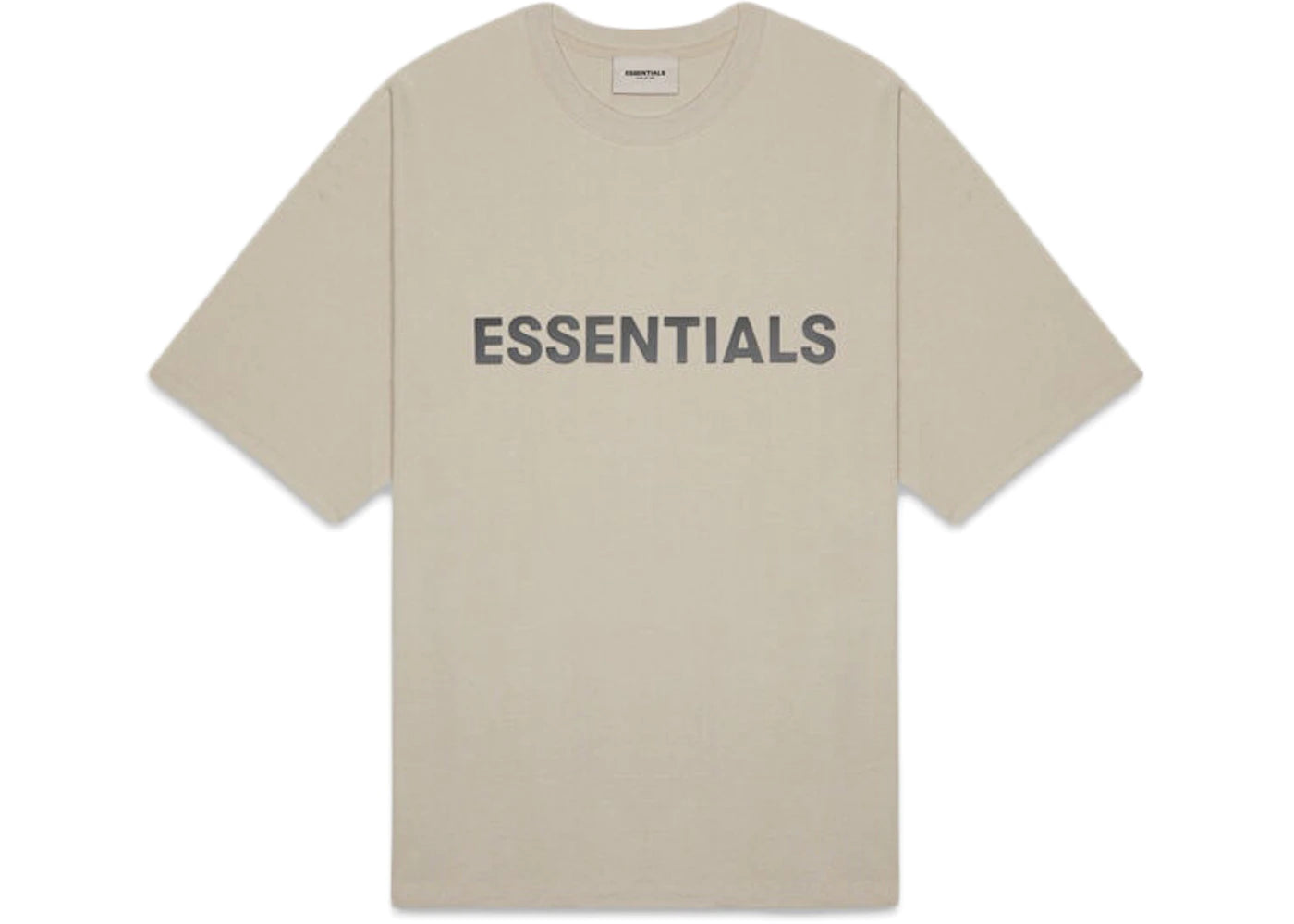 Fear of God Essentials Boxy T-Shirt Applique Logo "Olive/Khaki"