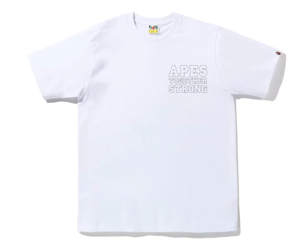 Bape Ape Together Strong Tee White