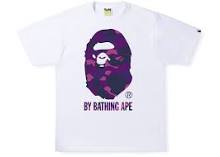 BAPE Color Camo By Bathing Ape Tee White Purple
