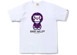 Bape Color Camo Baby Milo Tee White/Purple