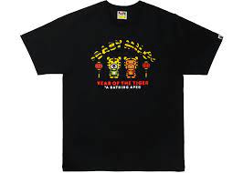 Bape Year of the Tiger Baby Milo Tee Black
