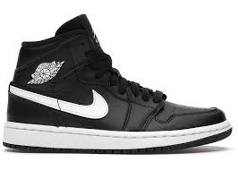 Air Jordan 1 Mid "Black White" (W)