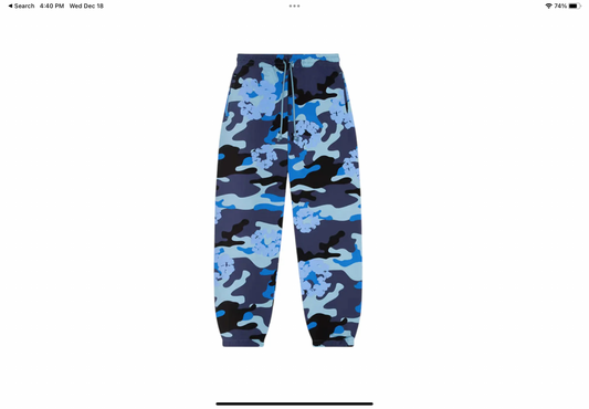 Denim Tears Camo Wreath Sweatpant Blue Camo