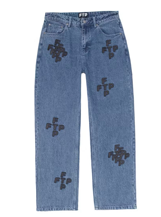 FTP Cross Logo Denim Pants