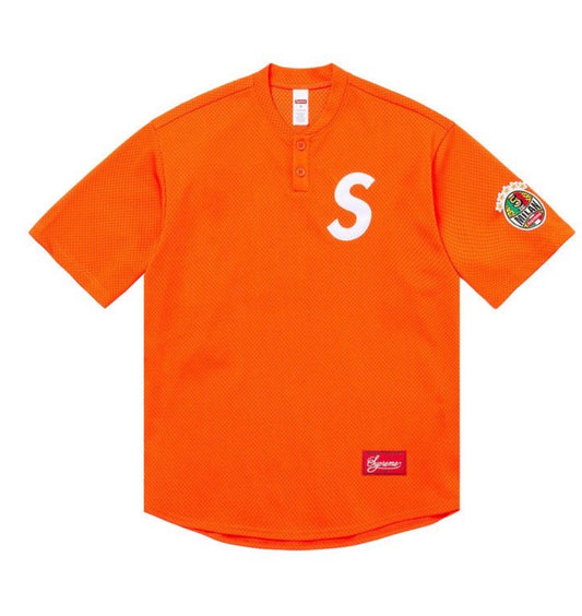 Supreme Shop S Logo Henley ‘Orange Milan’