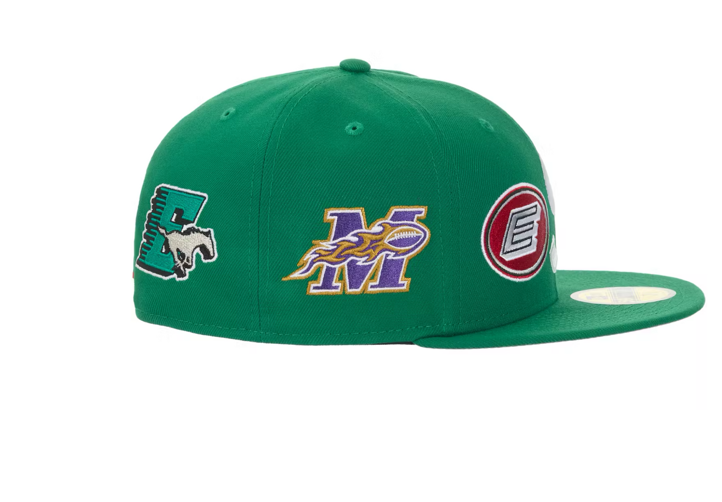 Supreme Mascots S Logo New Era 59Fifty Fitted Cap (7/18) (Green)