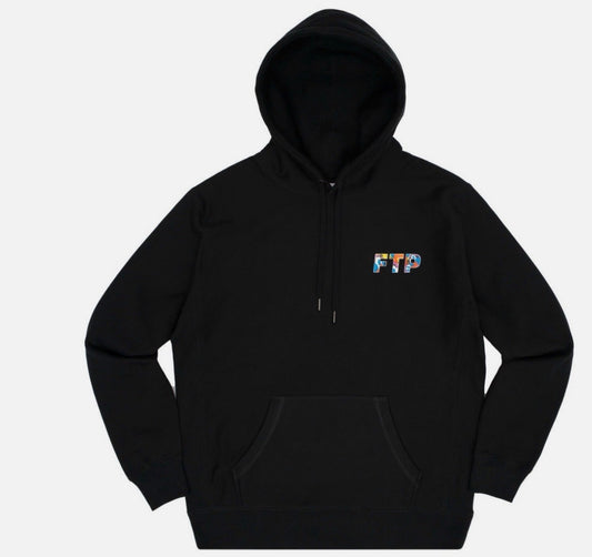 FTP x SLAWN Logo Pullover Hoodie Black