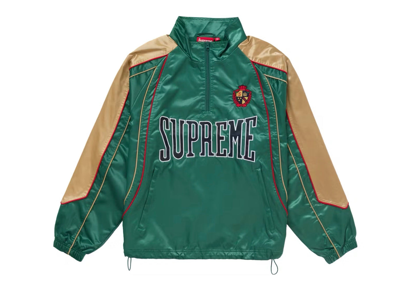 Supreme Satin Piping Pull Over Green