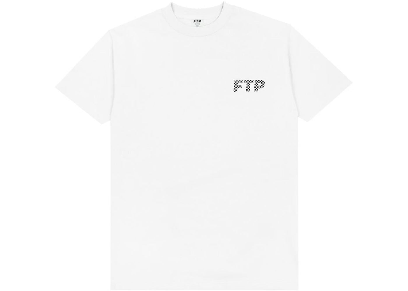 FTP Checkered Logo Tee White