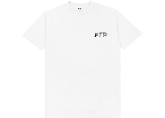 FTP Checkered Logo Tee White